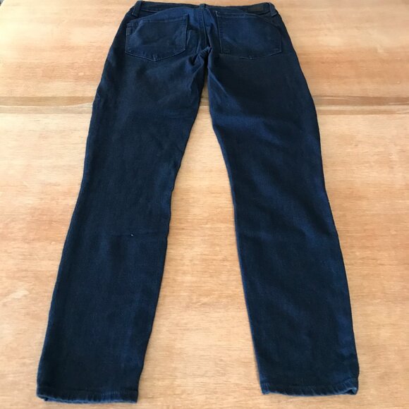 Paige Verdugo Ankle Jeans Women 27 Blue Mid Rise Dark Wash Stretch Preppy 17390 - Picture 2 of 13